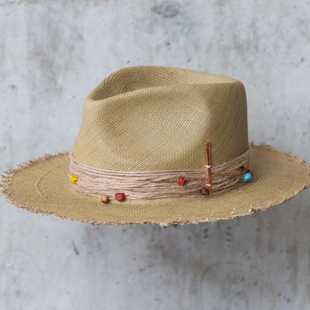 Straw Hat - Green - can be ordered in any size